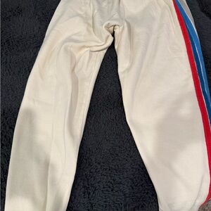 Women’s Aviator Nation cream sweatpants.